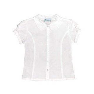 Juniors White Short Sleeve Princess Seam Shirt Blouse by Class  SkuCherokeeSchool57204WHTXL; ColorWHT ; SizeXL XL School Uniform Shirts Clothing