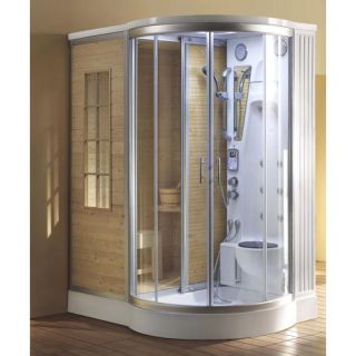 Sliding Door Dual Sauna and Steam Shower Unit