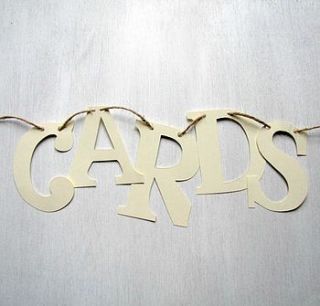 wedding cards bunting by paper beagle
