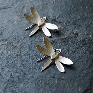 handmade sterling silver dragonfly earrings by penelopetom direct ltd