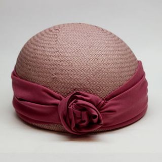 edith knotted turban cloche hat by lizzie lock millinery