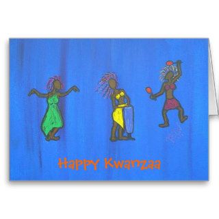 Happy Kwanzaa Card  Women Music Dance