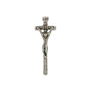 Papal Pewter Cross Lapel Pin Jewelry