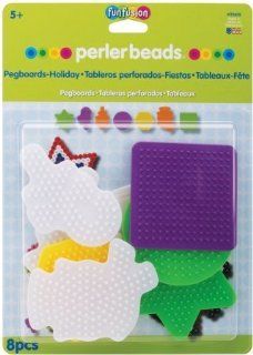 Perler 22655 Perler Fun Fusion Bead Pegboards 7/Pkg Toys & Games