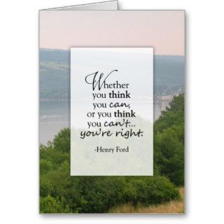 Inspirational Quote by Henry Ford Greeting Cards