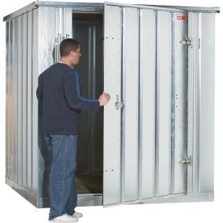 West Galvanized Storage Building Container Kit — 2000-Lb. Capacity, 275 Cu. Ft., Model# Store83  Utility Sheds
