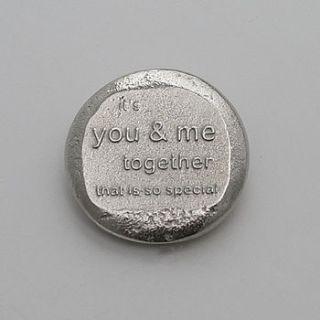 cast pewter love tokens by lancaster & gibbings
