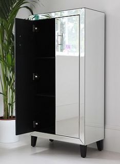 mirrored two door cabinet by out there interiors