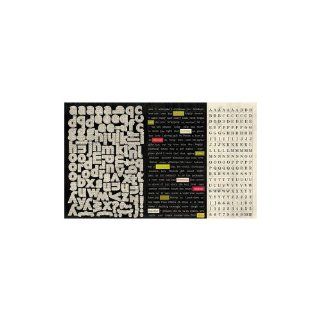 Joyous Cardstock Stickers 12"X8" Elements Diction Mini Words/Type Alpha   Furnitureanddecor