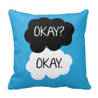 The Fault in Our Stars Inspired "Okay? Okay" Throw Pillow