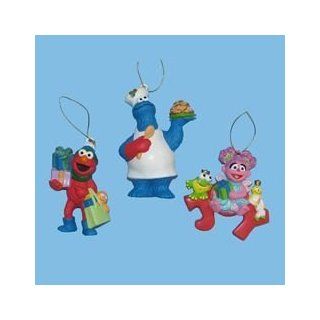 Sesame Street 3 Ornaments   Elmo, Abby, Cookie Monster Toys & Games