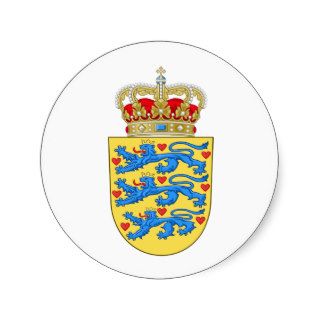 Denmark Coat of arms DK Stickers
