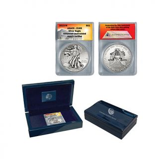 2013 EU69 ANACS West Point Mint Silver Eagle Dollar in United States Mint Box