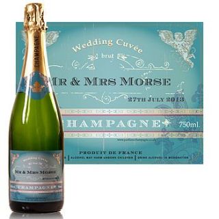 personalised wedding champagne by park lane champagne