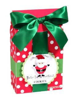 Too Good Gourmet Butter Toffee Shortbread Cookies in Polka Dot Box with Santa Claus, 7 Ounce Packages (Pack of 6)  Grocery & Gourmet Food