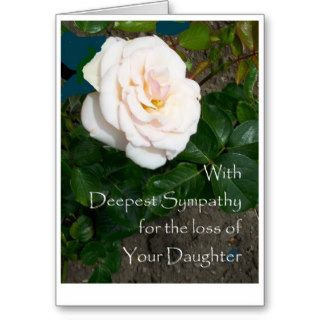 Sympathy Card Loss of Daughter