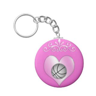 Pretty Basketball Keychains for Women and Girls