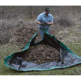 Ironton Green/Black Yard Tarp — 9ft. x 9ft.  Blue   Green Tarps