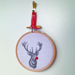 rudolph hoop decoration by studio thirty two