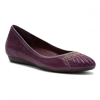 Rockport Faye Embroidered Flat  Women's   Purple Leather