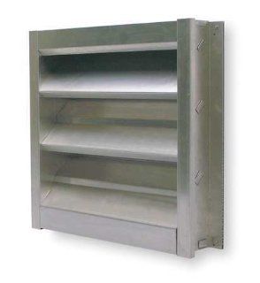 Dayton Louver, Wall Opening 36 x 36 In, Aluminum   4FZF8   Heating Vents  
