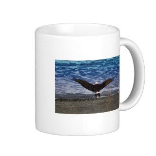 Alaska Bald Eagle Standing Tall Coffee Mugs