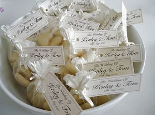 20 wedding favour organza bags by tailored chocolates and gifts