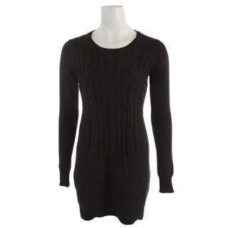 Volcom Stark Sweater Dress Black   Womens