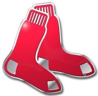 Boston Red Sox Color Auto Emblem   Die Cut  Sports Fan Automotive Emblems  Sports & Outdoors