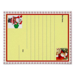 Letter to Santa Clause Template Print