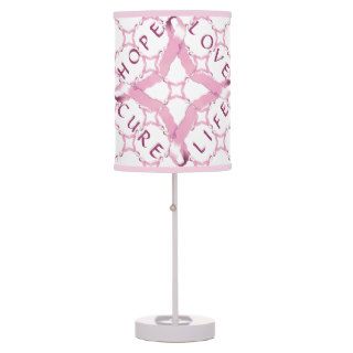 Pink Union HOPE LOVE CURE LIFE Table Lamp