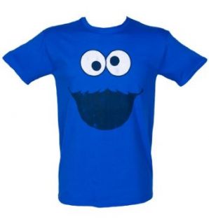Mens Cookie Monster Face Sesame Street T Shirt Clothing