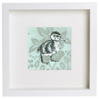 duckling blue too ink drawing by laura new artist & illustrator