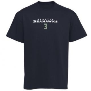 Russell Wilson Seattle Seahawks Adidas Navy Youth Primary Gear Name & Number T Shirt (Medium) Clothing