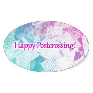 Sticker "Happy Postcrossing"