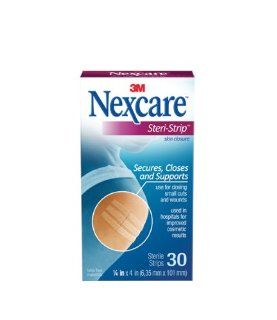 Nexcare Steri Strip Skin Closure 1/4 X 4 Inches, 30 Count Health & Personal Care