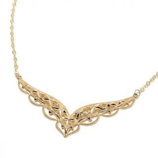 Michael Anthony Jewelry® 10K Chevron Plate 18" Necklace