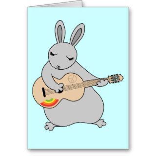 Peaceful Bunny Rabbit Greeting Card