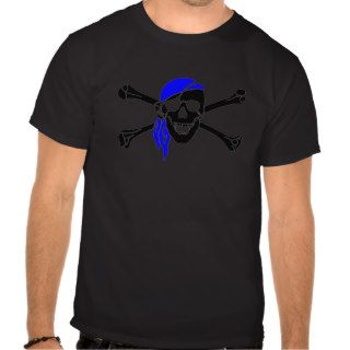Skull And Crossbones With Bandana Tee Shirts