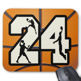 Number 24 Basketball Mouse Pad