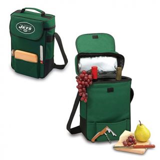 Picnic Time Duet Wine and Cheese Tote   New York Jets
