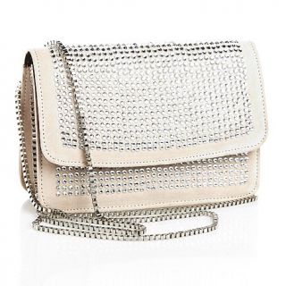 Big Buddha Exquisite Stud Jeweled Clutch with Chain Strap