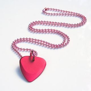 fusion tones necklace red / pink by timber tones