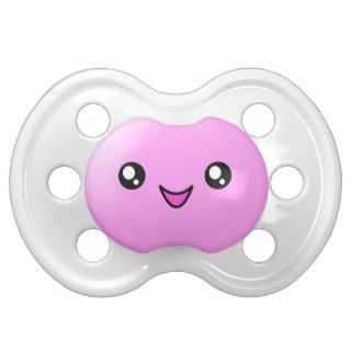 Kawaii Smile Face Pink Pacifier