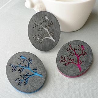bird and branch brooch by molly ginnelly jewellery