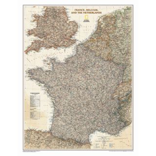 National Geographic Maps France, Belgium, and The Netherlands Classic