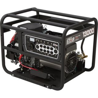 NorthStar Dual Fuel Generator with Electric Start — 13,000 Surge Watts, 12,150 Rated Watts, EPA and CARB Compliant, Model# 16955  Portable Generators