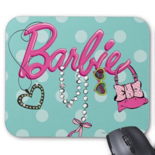 Barbie Name & Accessories Mousepads