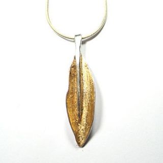 simple leaf pendant by angie young designs