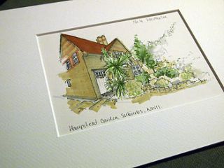 personalised house illustration by homemade house